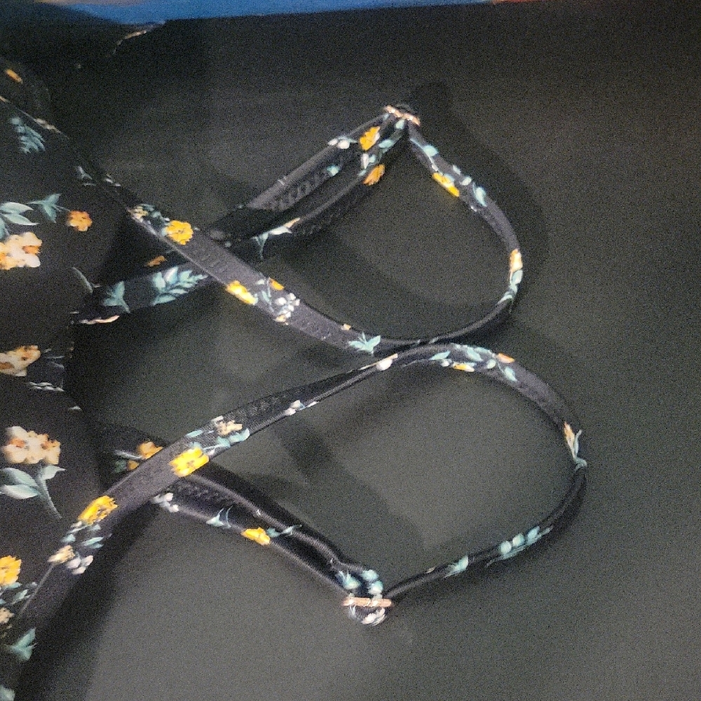 34C Floral Black Bikini with Yellow Accents - Picture 8 of 8